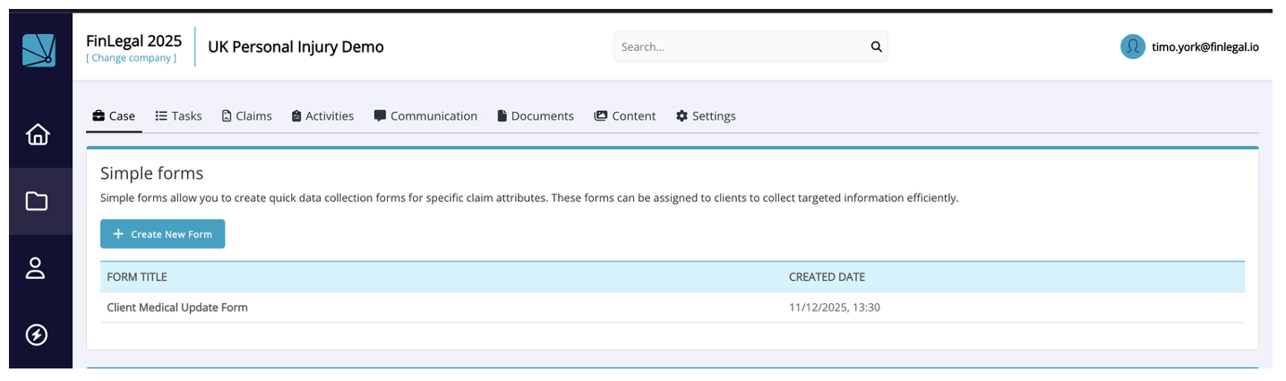 View Simple Forms