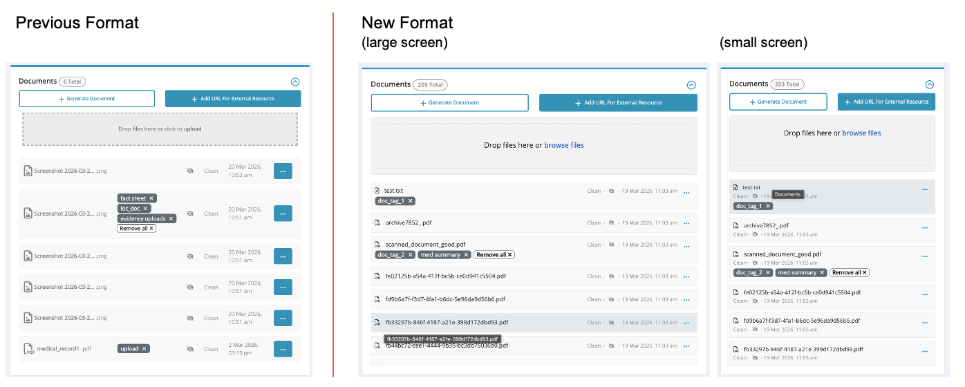Scrolling Document Panel