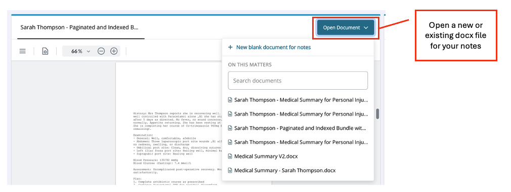 Document Menu